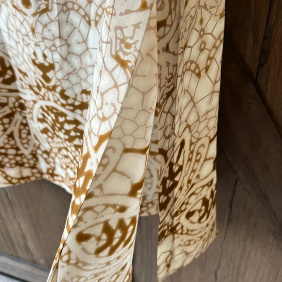 Chicos Black Label Satin Tunic Dress Silk Blend Long Sleeve Size 8 - Picture 5 of 8